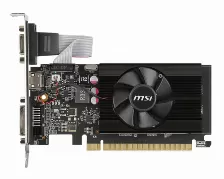 Tarjeta De Vídeo Msi NVIDIA GeForce GT 710 2gd3 Lp, 2gb Gddr3, 4096 X 2160 Pixeles, Pci Express 2.0, 1-hdmi, 1-vga, 1-dvi (gt 710 2gd3 Lp)